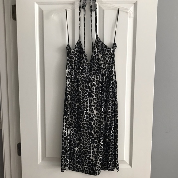 Express Dresses & Skirts - Black & White Leopard Print Dress